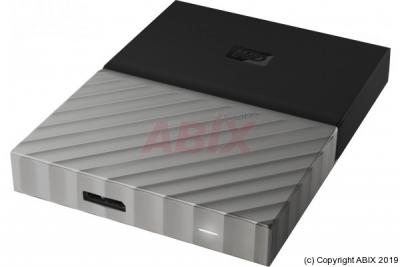  WD My Passport Ultra WDBFKT0040BGY - Disque dur - chiffr&eacute; - 4 To - externe (portable) - USB 3.0 - AES 256 bits - noir-gris 