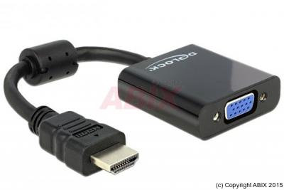 DELOCK  65512 Adaptateur HDMI 25,5 m Noir
