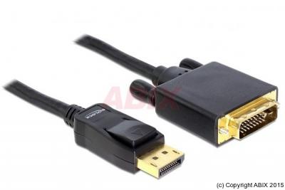 DELOCK  Displayport > DVI 24+1 m/m 5m DVI-D, Adaptateur