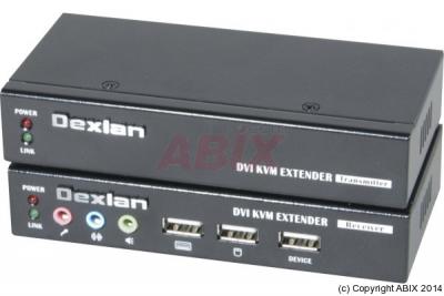 DEXLAN Deport KVM DVI/USB 2.0/Audio sur 2 x CAT5 50m