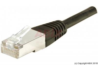 DEXLAN  Cordon RJ45 CAT 6A S/FTP noir - 0,5 m