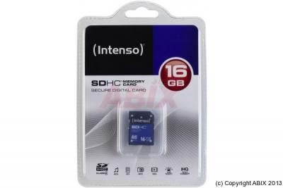INTENSO Carte m&eacute;moire flash  SDHC 16 Go