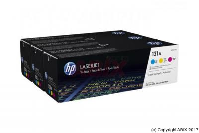 HP  Lot de 3 toners authentiques cyan/magenta/jaune LaserJet U0SL1AM