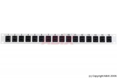 GENERIQUE Panneau &eacute;quip&eacute; de prise RJ45 - 1U 16 ports STP 