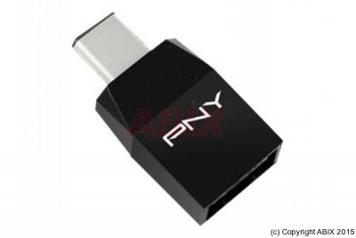 PNY  - Adaptateur USB - USB type A (F) pour 24 pin USB-C (M) - USB 3.1