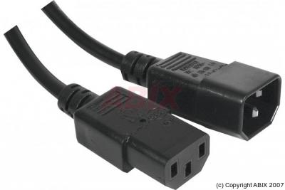 HYPERTEC Rallonge &eacute;lectrique Secteur Moniteur/onduleur Noir 0,60 m