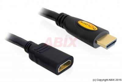DELOCK  rallonge High Speed HDMI Ethernet Type-A m&acirc;le vers femelle 3m