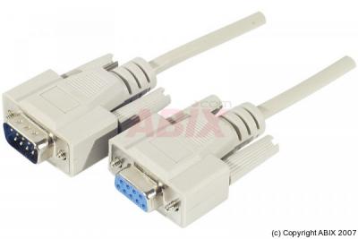 MCAD Connectique Informatique - GENERIQUE - Rallonge moul&eacute;e DB9 - 3m