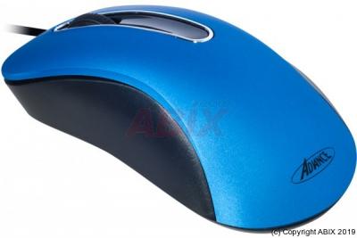 SUZA  Advance Shape 3D - Souris - optique - 3 boutons - filaire - USB - bleu 