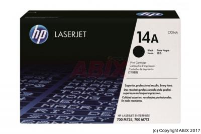 HP  14A - Noir - original - LaserJet - cartouche de toner (CF214A) - pour Color LaserJet M725; LaserJet Enterprise 700, M712, MFP M725; LaserJet Managed MFP M725 