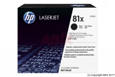 HP  81X toner LaserJet noir authentique grande capacit&eacute;