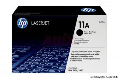  HP 11A - Noir - original - LaserJet - cartouche de toner (Q6511A) - pour LaserJet 2410, 2420, 2420d, 2420dn, 2420n, 2430, 2430dtn, 2430n, 2430t, 2430tn 