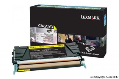 LEXMARK  - Jaune - original - cartouche de toner LCCP, LRP - pour  C746dn, C746dtn, C746n, C748de, C748dte, C748e 