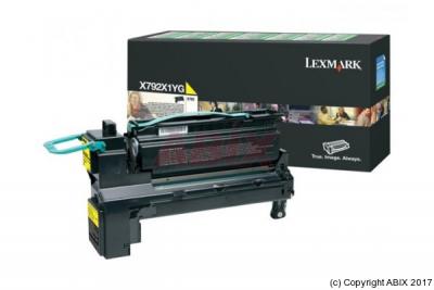 LEXMARK Toner jaune  pour X792...