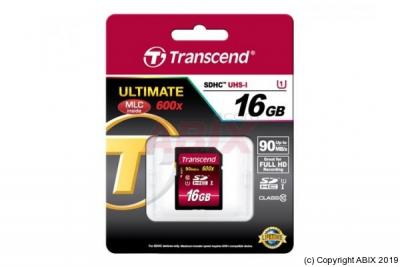 TRANSCEND SDHC 16 Go Class 10 UHS-I 600x Ultimate