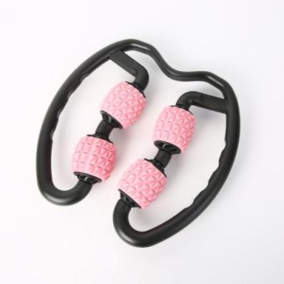 GENERIQUE &Eacute;quipement multifonctionnel de massage de relaxation de muscle de rouleau de massage de jambes tenu dans la main Rose 