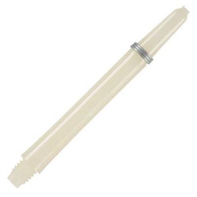 HARROWS 3 tiges de fl&eacute;chettes Nylon, blanches, Blanc cass&eacute; ,extra court : 28 mm 
