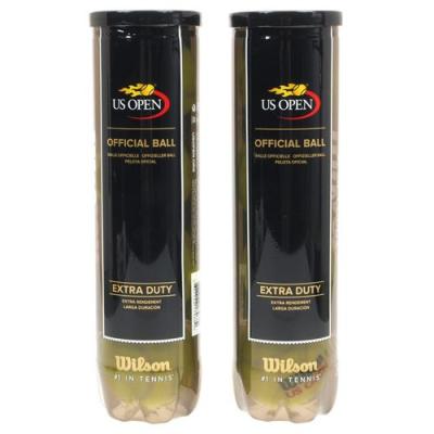 WILSON Balles De Tennis  Bi Pack Us Open X4