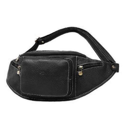 KATANA Banane  Cuir de Vachette gras K 31000 - Noir - Cuir - Homme