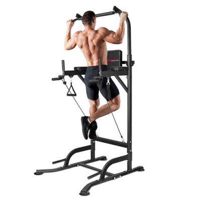 HOMEFITNESSCODE Barre de traction Ajustable - - MAX 150KG R&eacute;glage 6 Niveaux Station Musculation - Noir 