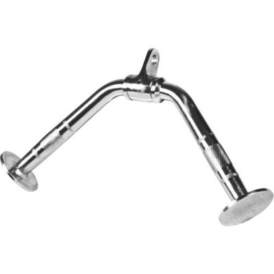 GORILLA SPORTS Barre triceps en forme de v avec poignees antiderapantes y 45