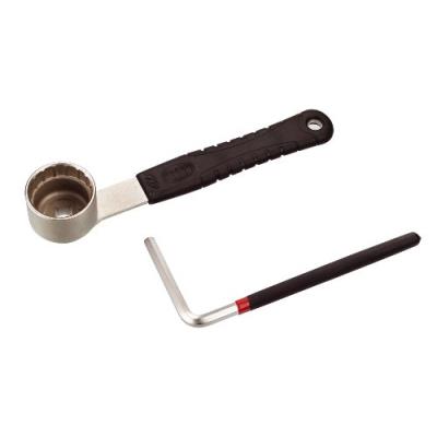 BBB  ultragrip btl-38 cl&eacute; pour axe de p&eacute;dalier noir argent