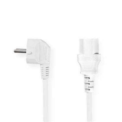 NEDIS Power Cable - Schuko Male Angled - IEC-320-C13 - 2.0 m - Blanc