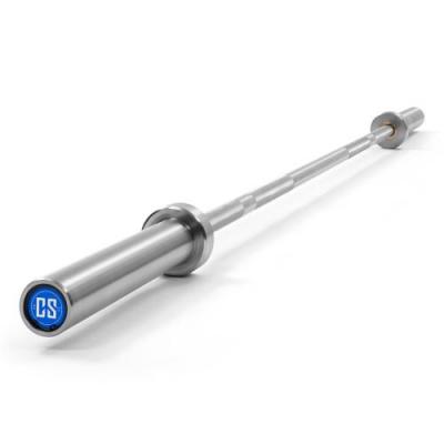 CAPITAL SPORTS Hybrid Men ECO Halt&egrave;re long pour musculation 2,20m- Charge max. 650 kg - Acier chrom&eacute;