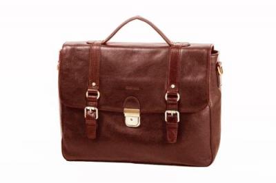 KATANA Porte document  Cartable 1 Soufflet Cuir De Vachette Gras K 36841