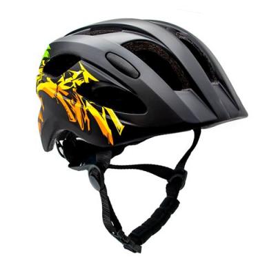  Casque de velo pour enfants de 6 a 12 ans graffiti noir certifie en1078