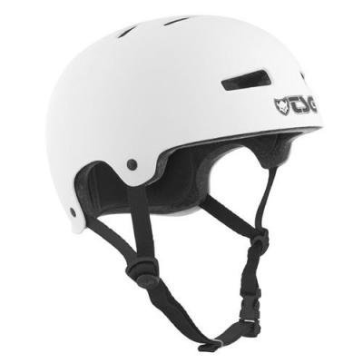 TSG  Homme Evolution Casque, Blanc (Satin white ), L/XL (57-59cm) EU