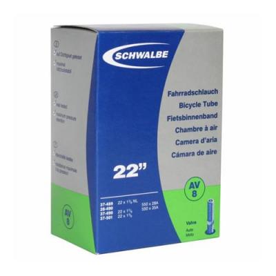 Chambre &agrave; air City Schwalbe AV8 550x37-44A valve Schrader (40 mm)