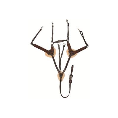 HKM Collier de chasse cinq points Havane Cheval