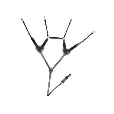 HKM Collier de chasse cinq points Noir Cheval 