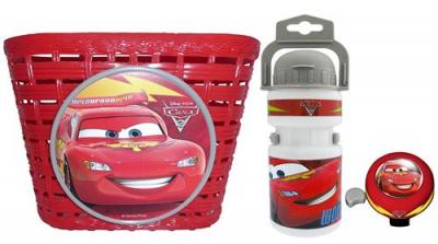 DISNEY  ensemble d'accessoires Cars rouge 3 pi&egrave;ces