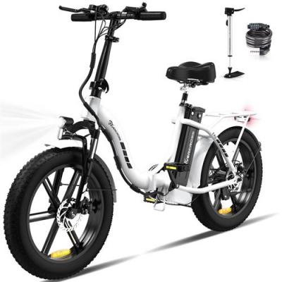  EVERCROSS v&eacute;lo &eacute;lectrique pliable l&eacute;ger 20 x4.0 Fat Tire - E-Bike avec Batterie 13Ah - Freins &agrave; Double Disque - V&eacute;lo &agrave; Assistance pour Adolescent et Adulte