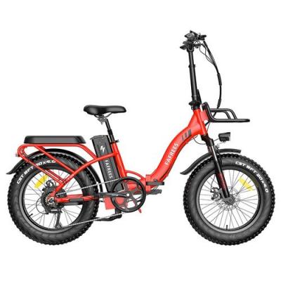 FAFREES F20 Max V&eacute;lo &eacute;lectrique &agrave; cadre pliant Gros pneu 20 * 4.0 "" avec batterie au lithium amovible 22.5Ah - Rouge 
