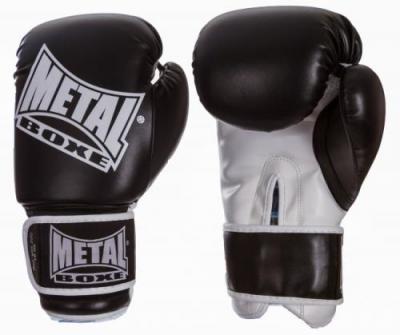 METAL BOXE  MB200 Gants de boxe, Mixte Enfant, Noir 8 oz