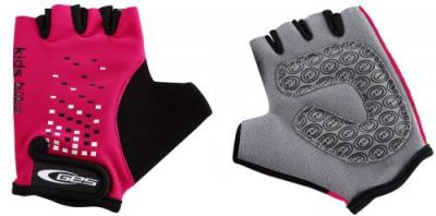 GES Gants enfant v&eacute;lo courts  rose- 4