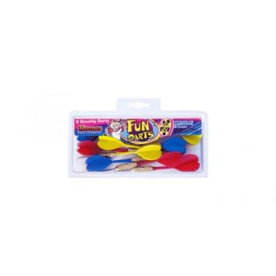 HARROWS  Lot de 9 fl&eacute;chettes pointes plastique - nylon FUN DARTS 