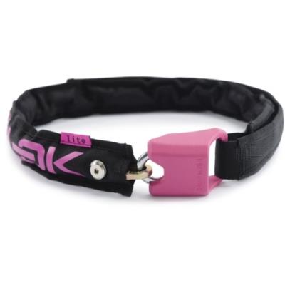 HIPLOK  lite portable cha&icirc;ne antivol pour v&eacute;lo s noir - noir rose