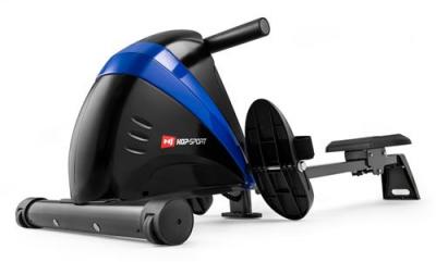 HS HOP SPORT Hop-Sport Rameur dappartement magn&eacute;tique Masse dinertie 9 kg Pliable HS-030R Boost &agrave; Tirage Central 10 Niveaux de R&eacute;sistance 