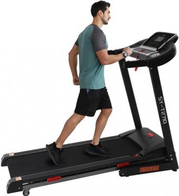  Ise tapis de course &eacute;lectrique pliable pro, moteur silencieux de 3 hp, 1-16km/h &eacute;cran lcd multifonction avec12 programmes d'exercice 