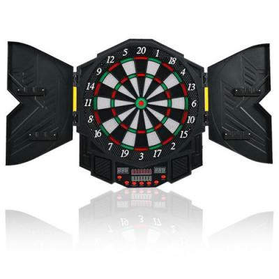 COSTWAY jeu de fl&eacute;chettes &eacute;lectronique 47 x 54,6 x 3cm pour 8 joueurs affichage led 27 jeux 216 variations 12 fl&eacute;chettes 