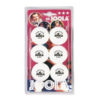 JOOLA  rosskopf balles de tennis de table 3 &eacute;toiles blanc lot de 6 