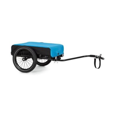 KLARFIT Companion Remorque de v&eacute;lo 40 kg / 50L Chariot &agrave; main Pneus 16 Noir