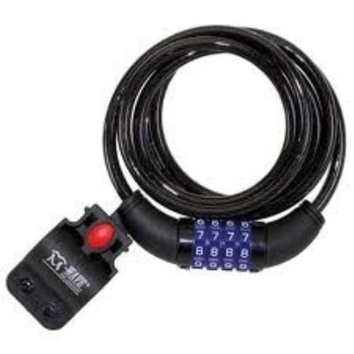 M WAVE M-wave D 12.6 Cable Lock Noir 12 x 600 mm