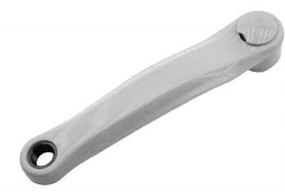 PROWHEEL MANIVELLE GAUCHE ACIER RECOUVERTE PLASTIQUE 170mm GRISE