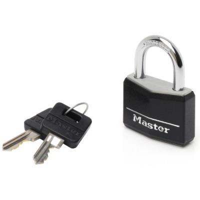 MASTER LOCK  2 cadenas en aluminium appli ext&eacute;rieure noir 40 mm