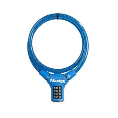 MASTER LOCK  c&acirc;ble antivol bleu 0,90 m x &oslash; 12 mm